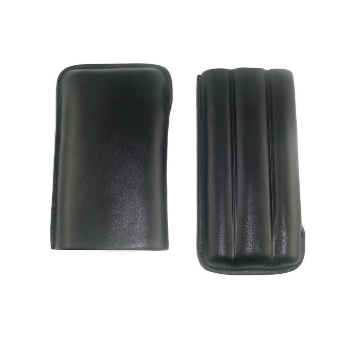Zigarren-Etui Rindsleder 3 DC schwarz Double Layer