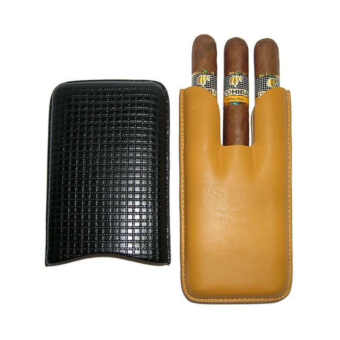 Cohiba Siglo IV + 3er Leder-Etui gelb-schwarz