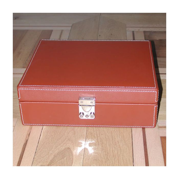 Reisehumidor 30 mit Lederbezug genäht